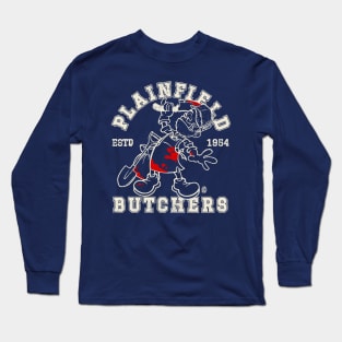 The Plainfield Butchers Mascot Long Sleeve T-Shirt